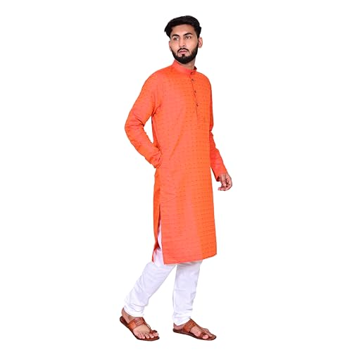 RICHART linen Cotton kurta for men, ethnic tradtional wear, cotton printed kurta pyjama thread weaving kurta set men3