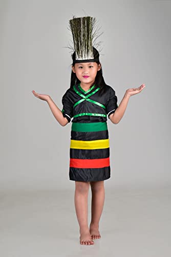 Image of BookMyCostume Indian Eastern State Folk Costume - Female 2-3 years