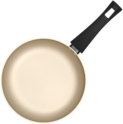 Salter BW11103EU7 Olympus 24cm Frying Pan, All Hobs Including Induction, Non-Stick, Aluminium Body, Easy Clean, Soft and Comfortable Handles, PFOA Free, 10 Year Warranty, Black/Gold