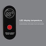 Pomya Mini Water Heater, 3500W Electric Tankless Instant Hot Water Heater Thermostatic Washing Heating System for Home Kitchen Bathroom, Fixed frequency, 35-55°C, 11.4" x 7.5" x 3.1"(UK) - Image 8