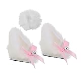 GETAJGHSD 猫耳ヘルメット装飾 オートバイ 自転車用 簡単取り付け モトクロスヘルメットデコレーション スタイリングアクセサリー 3個セット