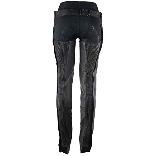 Chaps en cuir Blake Horze noir M équipement équitation cavalier