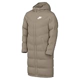 Nike Unisex Kids Hooded Jacket Sportswear, Khaki/White, DX1268-247, S