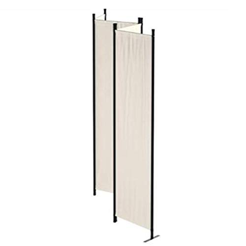 Ecolinear 4 Panel Room Divider Folding Screen Home Office Dorm Indoor Decor Privacy Accents (White)