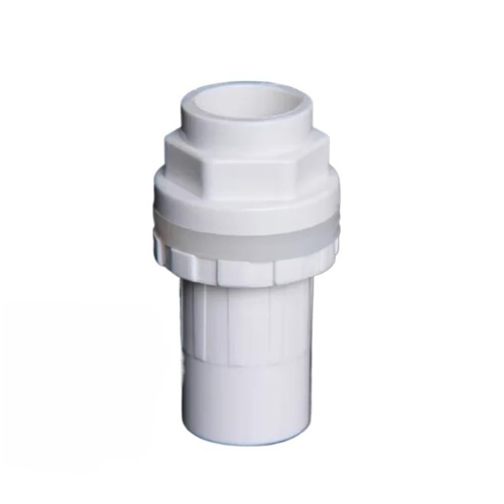 Pipe Drainage Joint Aquarium Straight Drainage Connector Water Overflow Bottom Joint, 20~50mm Inlet Outlet Joints for Garden 1pc(White,32mm)