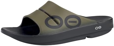 OOFOS OOahh Sport Recovery Slide, Tactical Green - Women’s Size 10, Men’s Size 8