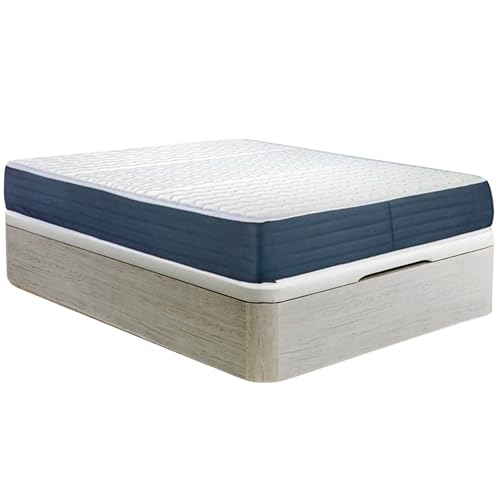 Kama y Kanape® Colchón Viscoelástico Low Cost | Núcleo HR Alta Densidad | Espuma Viscoelástica | Regulación de Temperatura, Transpirable y Antialérgico | Envasado al Vacío (Colch_105_190_18)