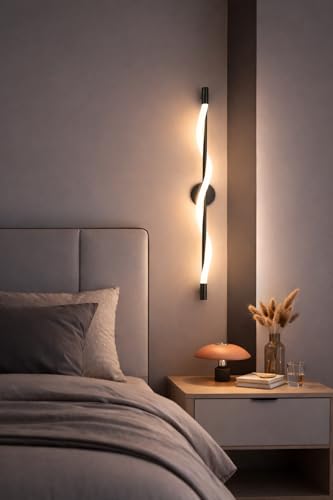 Image of FILLISKA Led Wall Highlighter Light, 3-in-1 Colour Changing, Luxurious Wall Decor (12 Watt MattBlack Swril-582)