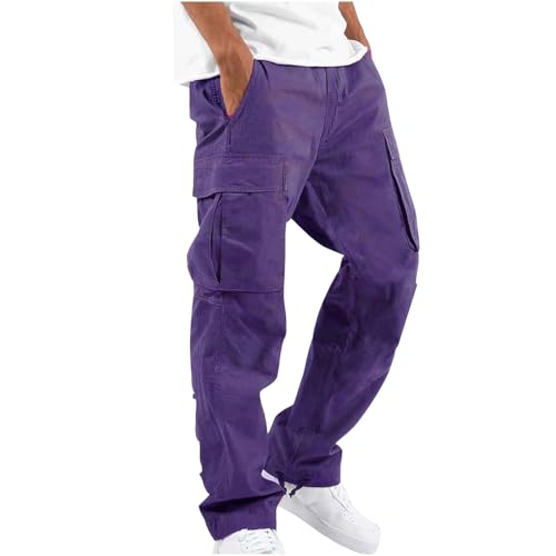 Men’s Workwear Drawstring Multi-Pocket Casual Pants - Comfortable & Durable Cargo Pants in Multiple Colors