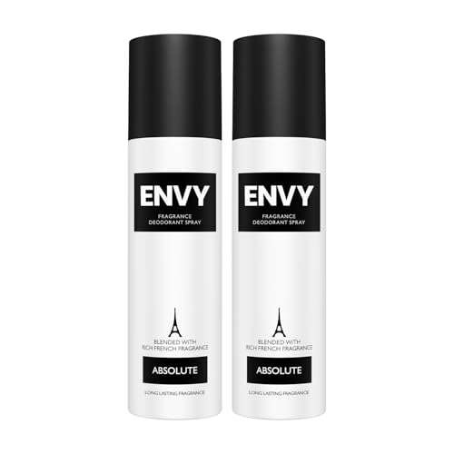 Image of ENVY Absolute Deodorant For Men -140 ML Each, Pack of 2 | Long Lasting Deodorant Fragrance Scent