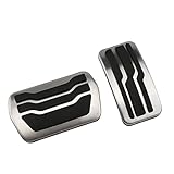 2.【Material premium】: las cubiertas de los pedales del automóvil están hechas de acero inoxidable de buena calidad y caucho de alta calidad, aumentan la superficie de contacto del pedal, mejoran la experiencia de conducción y el factor de seguridad. El metal y el caucho no se desprenderán ni se separarán. Caucho antideslizante la superficie aumenta la fricción, que es más resistente al desgaste, duradera y práctica.