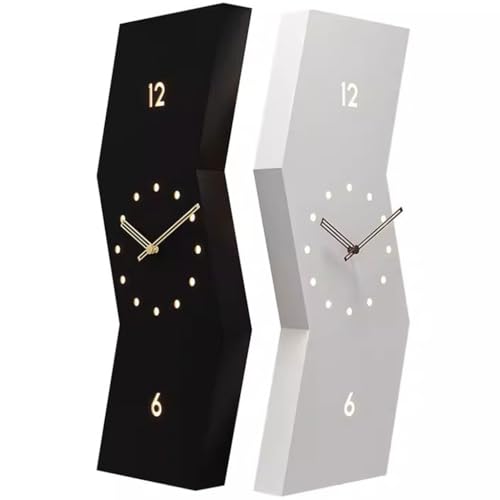 Horloge murale d'angle double face XJBTBA à pile pour couloir et pilier