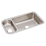 Elkay ELUH3219 Gourmet Lustertone Undermount Sink, Stainless Steel