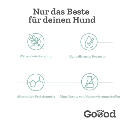 Goood Adult nachhaltige Insekten – Trockenfutter, Hundefutter – weizenfrei, Alternative Proteinquelle, leicht verdaulich – große Kroketten – für ausgewachsene Hunde – 1,8kg