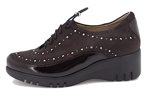 Chaussures bordeaux femme PieSanto 205924 pour marcher sans douleur aux pieds