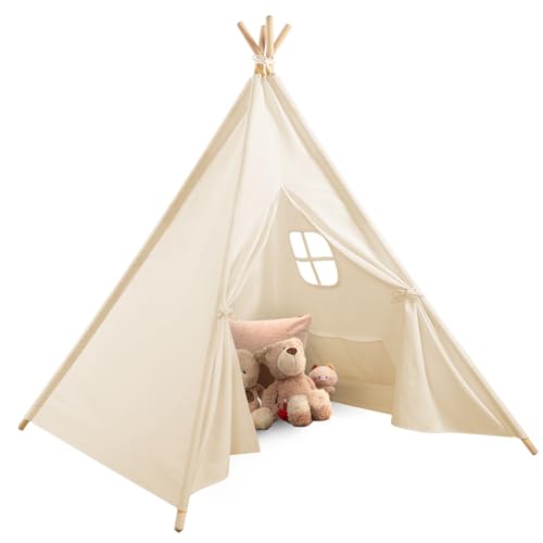 Tipi tenda per bambini, tenda da gioco, tenda per bambini, tenda da gioco, tenda per bambini, tenda per bambini, tenda per esterni, con custodia, casetta giocattolo per bambini con finestre, per