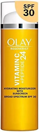 Olay Vitamin C Hydrating moisturizer with sunscreen, SPF 30, 1.7 Oz