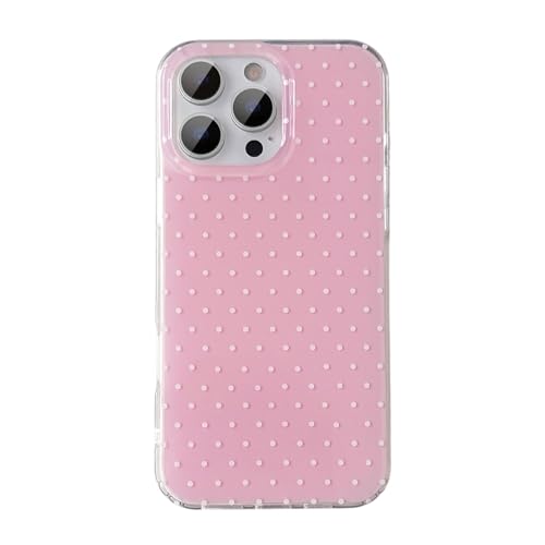 Coque iPhone 12 antichoc fine pour éviter les rayures avec style rose pois