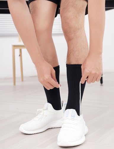 Calf Toe Socks, Five Finger Crew Running Socks, Cool-Max Moisture3