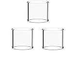 Material: Cristal Nologo 3PCS reemplazo del Tubo de Cristal con el Paquete Individual en Forma for Wismec Vicino atomizador Tanque
