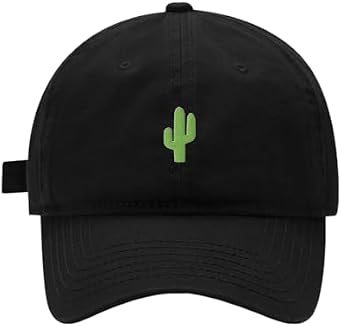 Mens Baseball Cap Women Cactus Embroidered Adjustable Dad Hat