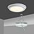 Aspen Creative 21067-11, Recessed Lighting Converter Kit, 8" Diameter, White Plastic Medallion