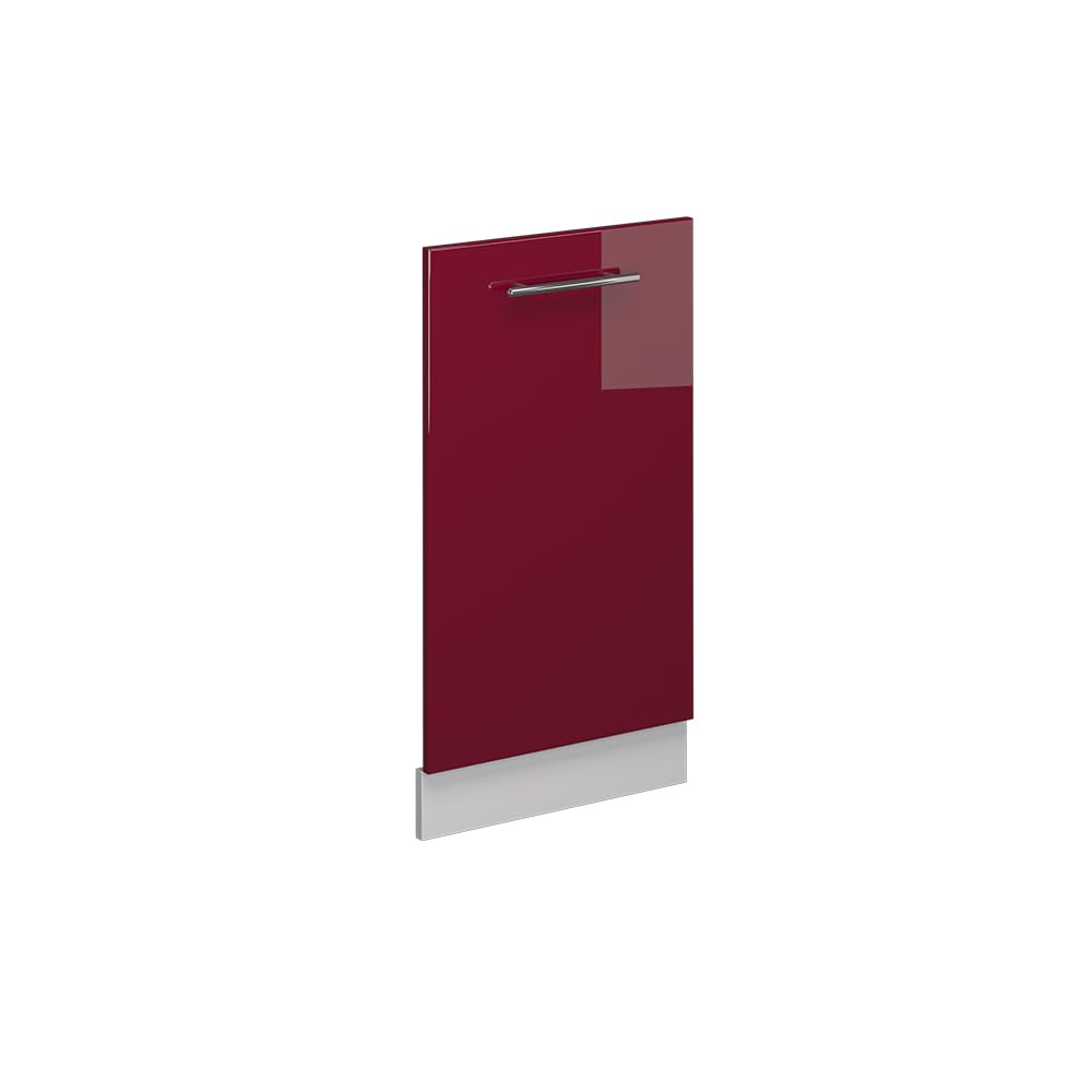 Vicco Panel przedni zmywarki "Fame-Line", Bordowa Czerwień połysk, 45 cm | bez blatu roboczego, à combiner avec d'autres modules de la série Fame-Line