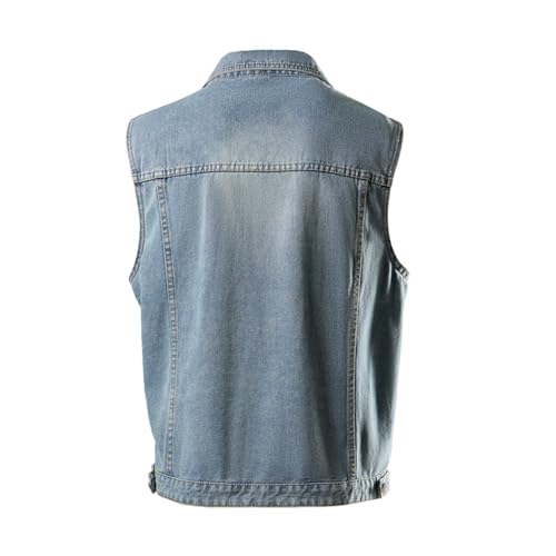 Chaleco vaquero holgado ideal para tus tardes de terraza de verano 2