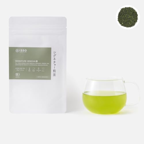 ISSO TEA | Signature Sencha Green Tea | 100% Natural Japanese Green Tea | Made in Japan | Artisan Grade | Loose Leaf | 50g/1.76oz