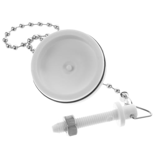 Beatifufu Tapón de Baño con Cadena de Acero Inoxidable Resistente y Práctico Tapón de Fregadero y Bañera Fácil de Limpiar y Extraer Repuesto para Desagüe