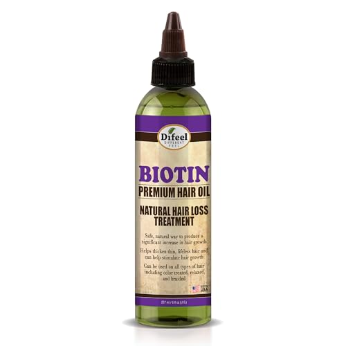 Difeel Biotin Premium Hair Oil 8oz – Lightweight Scalp & Growth Oil