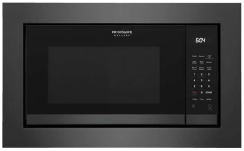 24 in. 2.2 cu ft Electric Built-in Microwave in Black Stainless Steel with Sensor Cook