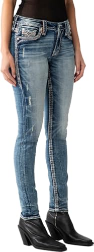 Rock Revival - Womens Korry RP2867S201 Skinny Jeans, Color Denim, Size: 322