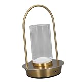 Aumotop Lampada da Tavolo LED Senza Fili Ricaricabile Touch Control Dimmerazione Continua per Camera da Letto Sala Pranzo Esterno in Metallo