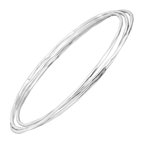 Silpada 'Empowered' Set of Three Bangles in Sterling Silver