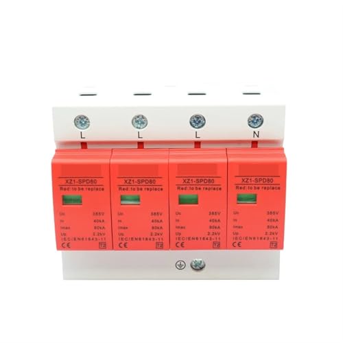 Dispositif parafoudre AC pour éviter les pannes de courant sur tableau 4P 60-100KA