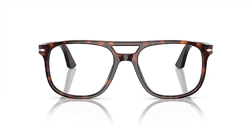 Image of Persol mens Po3329v Greta Aviator Prescription Eyewear Frames