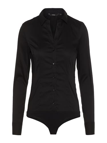 Vero Moda Vmlady - Maglia a Maniche Lunghe da Donna, Modello New Noos, Nero, L