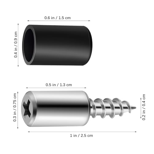 Mikikit 50 Sets Self Tapping Screws Metal Shelf Support Pegs with Non-Slip Sleeves for Kitchen Cabinet Shelves and Wardrobes Easy Installation Secure Connection for Student Dorms Wall - Image 8