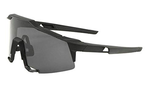 Dweebzilla Oversized Semi Rimless Sport Wrap Around Shield Sunglasses