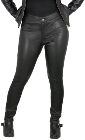Milwaukee Leather MLL6690 'Sandy' Women’s Black Lambskin Stretch ...