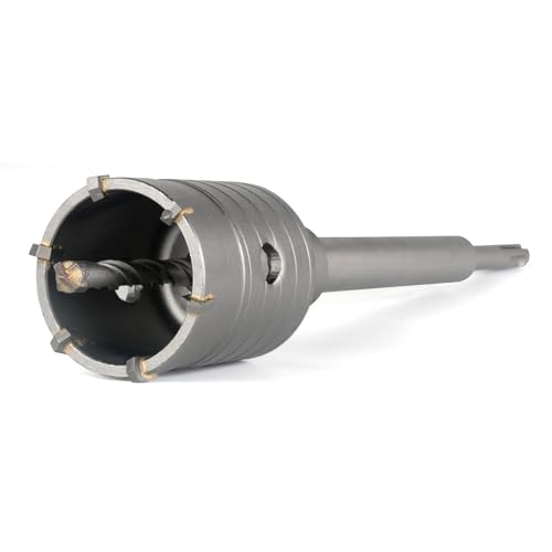 Image of BINOTA 50 mm (2 inch) Concrete Hole Saw with SDS-Plus Shank | Tungsten carbide drill bit; SDS-Plus shank (220 mm); Cross-type center drill; Dry drilling for concrete /brick /stone /masonry
