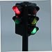 LALADEFIEE 5pcs Traffic Light Model Toy - Traffic Signal Model with Sound and Light for Early Education Home Kindergarten and Outdoor Teaching Kids Toddler