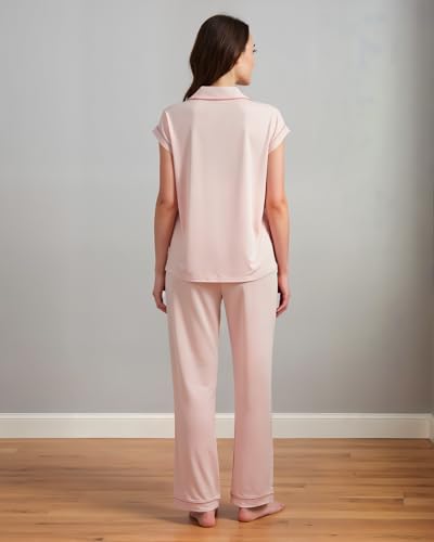 Image of BORN Pajamas for Women Set Button Down, 2 Piece Pajama Sets, Soft Womens Pajama Sets