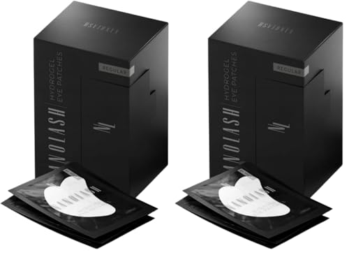 Patchs hydrogel pour l'application des extensions de cils Nanolash 50 paires - patchs pour extension de cils, patches pour rehaussement de cils (REGULAR) (Lot de 2)