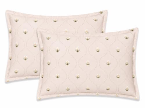 Image of RRC Double Bedsheet 90 x 100 Inches with Pillow Cover, Printed Floral Bed Sheet for Double Bed, Bedroom Home Decor Bedding, Comfortable and Stylish Bedsheet, Pillow Cover Size 17 x 27 Inches