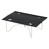 Naturehike Ultralight Folding Camping Table, Set up in Seconds, Aluminum Beach Compact Backpacking Table with Carry Bag for Backpacking Camping Hiking Beach Picnic