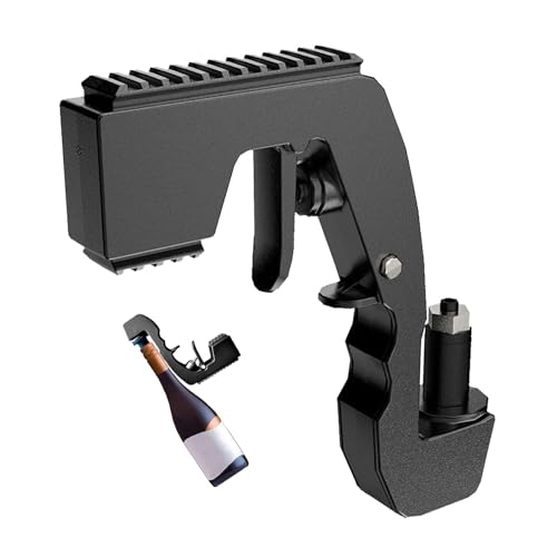 La Mejor Selección de Tiradores de cerveza al mejor precio. 41 UPOFI Pistola de champaña, pistola de champaña para fiestas, pulverizador de plástico ligero con tapón de goma ajustable, tirador de cerveza portátil y seguro para...