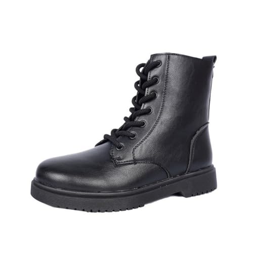 Bottes montantes en cuir noir pour homme taille 38 2/3 à lacets
