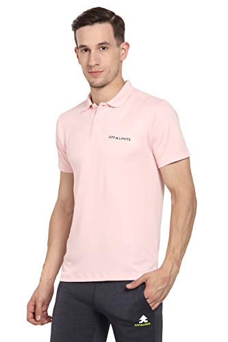 Image of OFF LIMITS Men CORE Polo Ice Pink Polo Tshirt